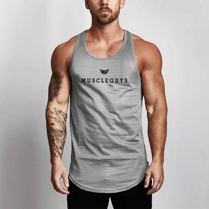 Summer Men New Mesh Quick Dry  - огляд і ціна Sleeveless Undershirt