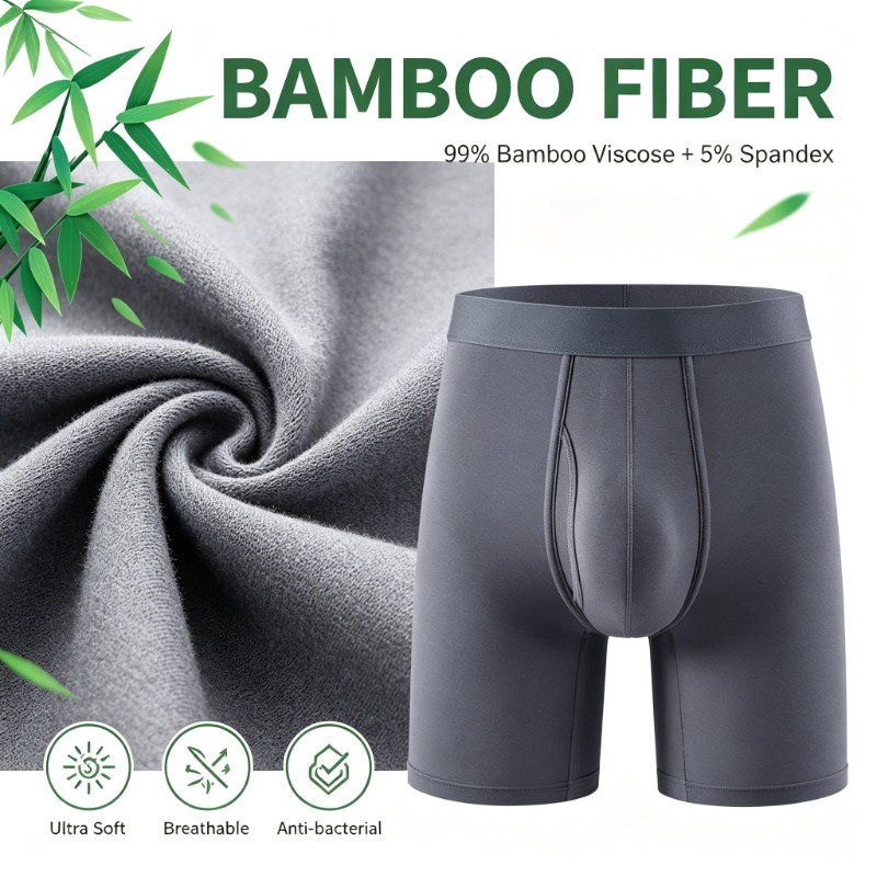 Men Bamboo Fiber Boxer Briefs  - огляд і ціна Bamboo Fiber Trunk