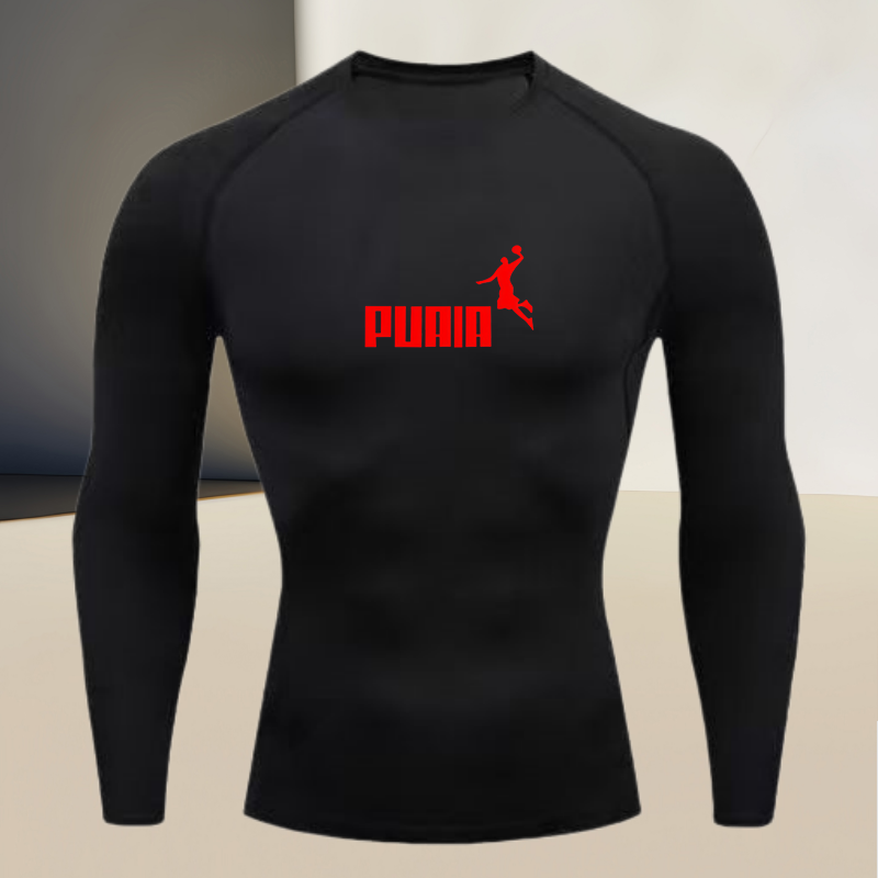 Men's long sleeved round neck  - огляд і ціна T Shirt Tight Fit