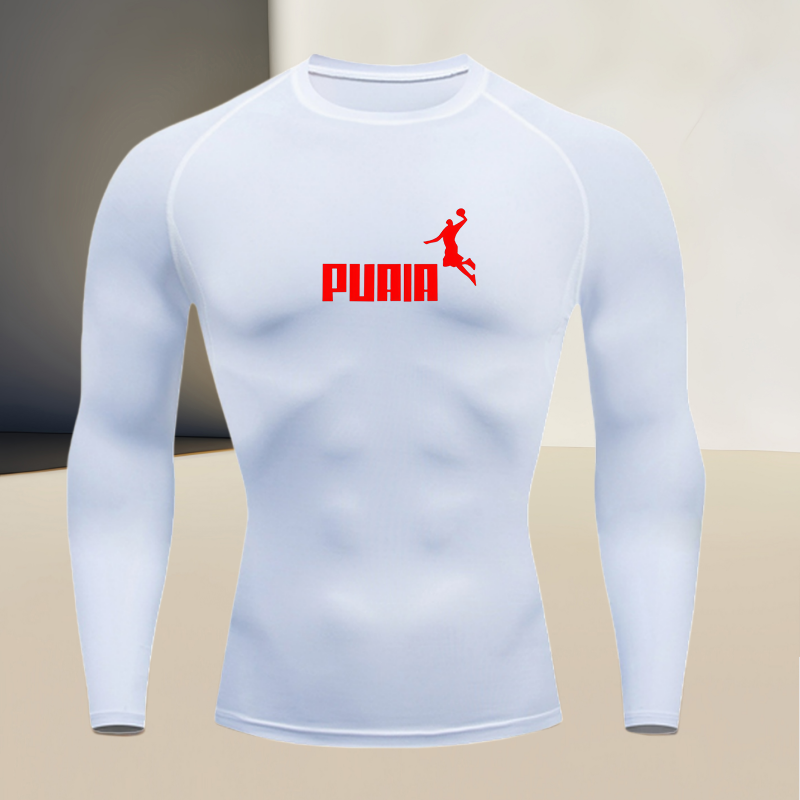 Men's long sleeved round neck  - огляд і ціна T Shirt Tight Fit